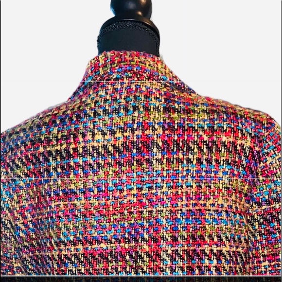 🌟🔥 BOGO Sale🔥🌟 Coldwater Creek Multicolor Tweed Blazer - Picture 5 of 11